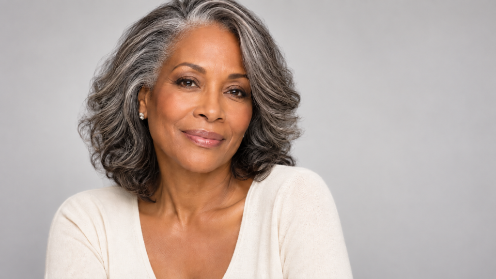 Woman in her 60s who received a deep plane facelift.